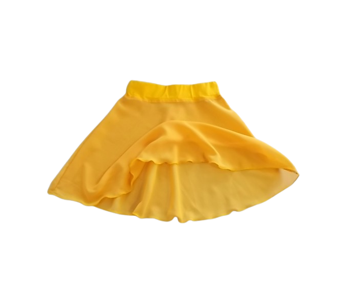 SZYFONOWA SPÓDNICZKA ŻÓŁTY rozmiary 104 do 140 PRODUKT POLSKI - PRODUCENT - obrazek 2
